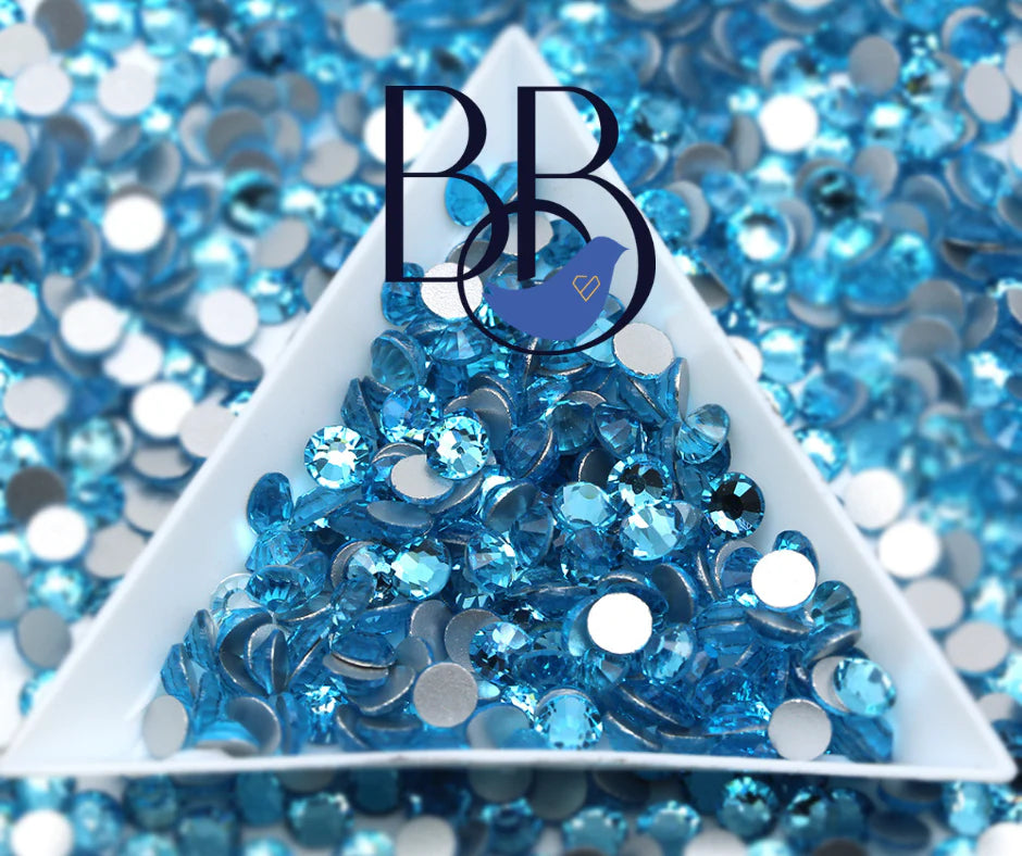 Crystal Aurum/ Gold Rhinestones – The Blinging Bluebird