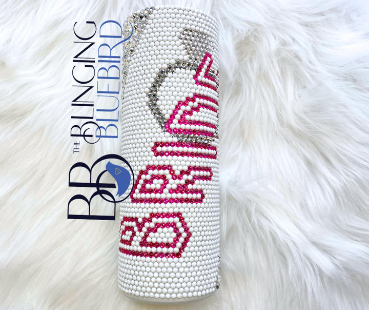 Bride To Be Pattern - SS16 Honeycomb + Scatter 20oz Straight Tumbler