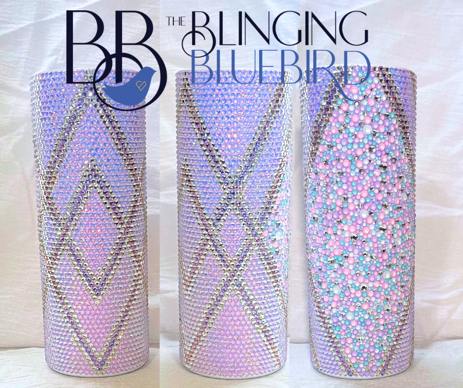 Criss Cross  Pattern - SS16 Honeycomb + Scatter 20oz Straight Tumbler