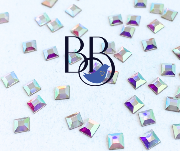 Crystal AB Square 4mm