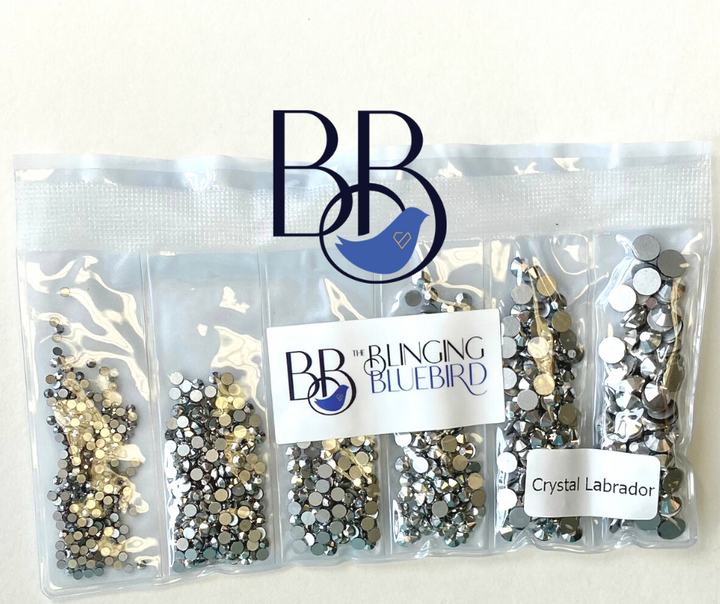 Crystal Labrador/ Silver Rhinestones