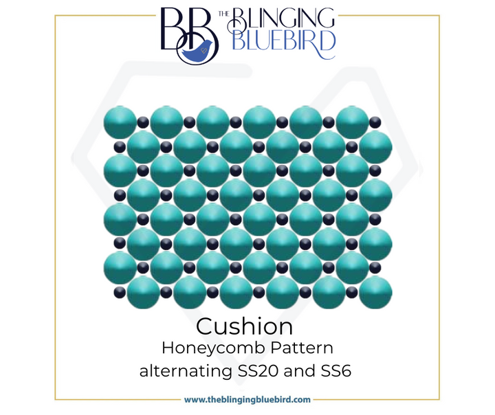 3 Color Ombré Cushion Pattern - SS20/SS6 20oz Straight Tumbler