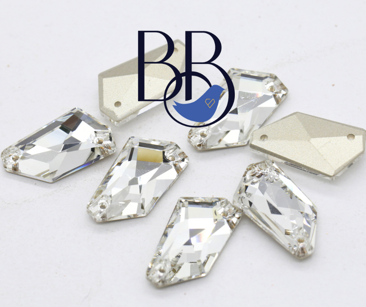 Crystal De-Art Shape Sew-On Rhinestones