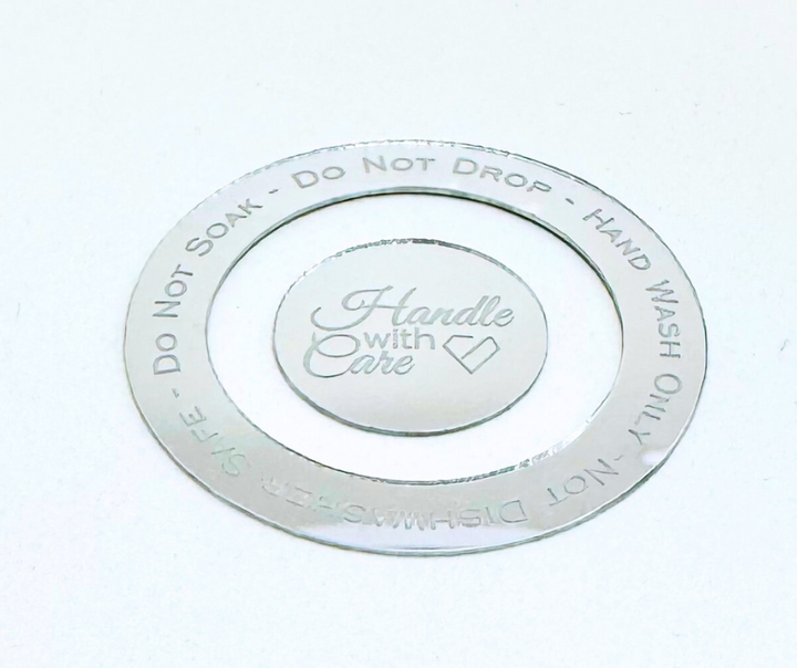 Double Ring Acrylic Care Tag