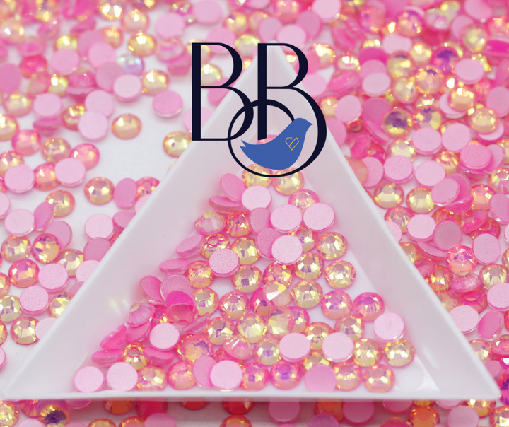 Flashy Opal Flamingo Rhinestones