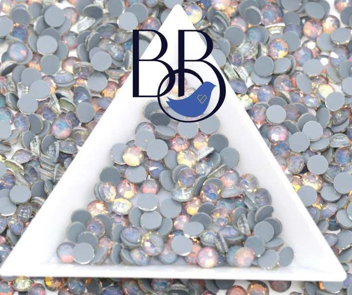 Flashy Opal Grey Rhinestones
