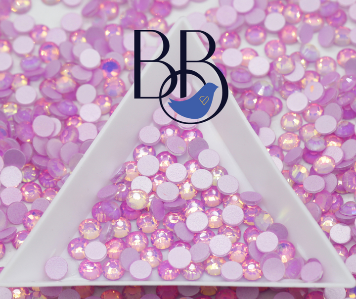 Flashy Opal Orchid Rhinestones