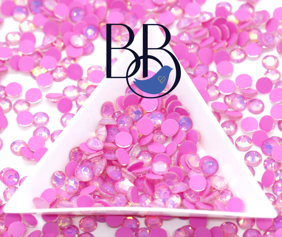 Flashy Opal Rose Rhinestones