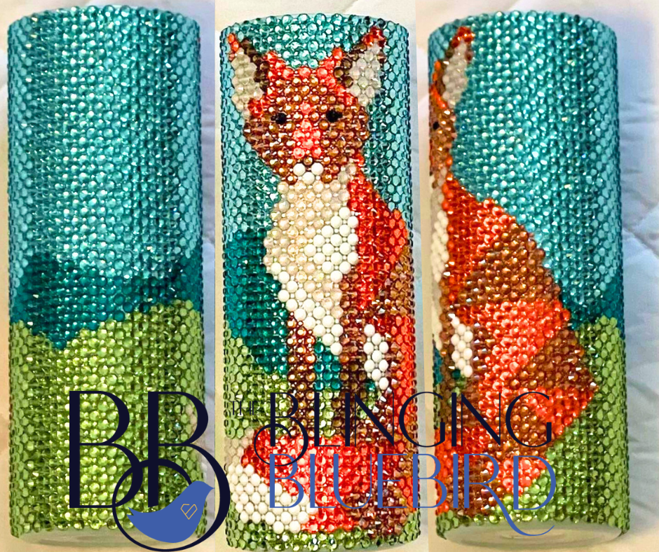 Freddy The Fox Cushion Pattern - SS20/SS6 20oz Straight Tumbler