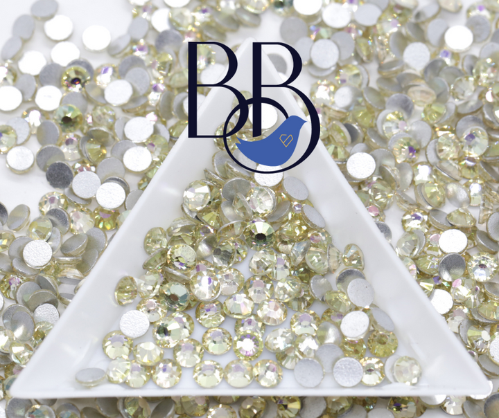 Frosted Canary Rhinestones