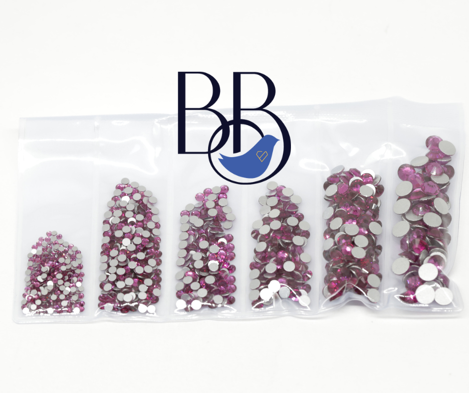 Fuchsia Rhinestones