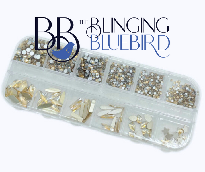 Nail Art Set Golden Shadow