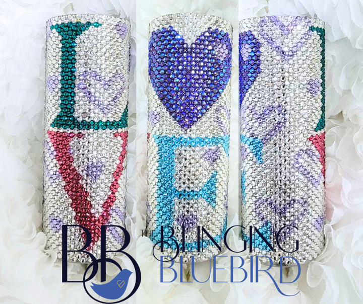 L.O.V.E. Cushion Pattern - SS20/SS6 20oz Straight Tumbler