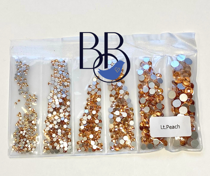 Light Peach Rhinestones