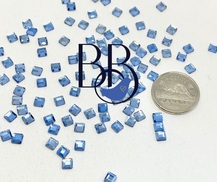 Light Sapphire Square 4mm