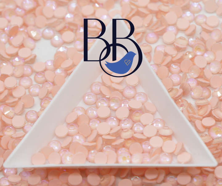 Luminous Peach Rhinestones (Glow In The Dark)