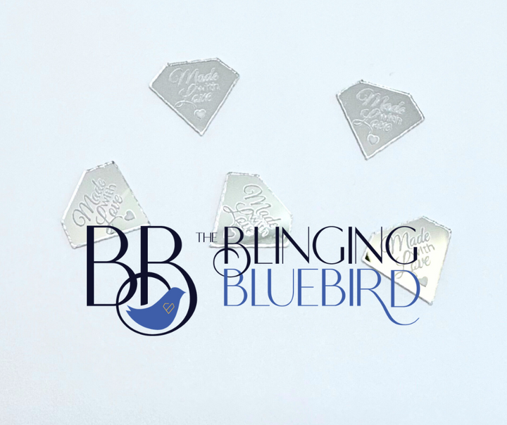 Acrylic Mini Made With Love Tag (5 pack)