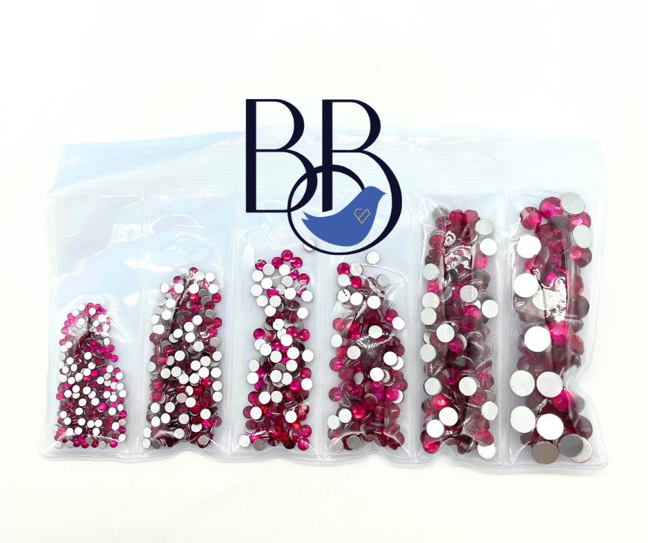 Peach Red Rhinestones – The Blinging Bluebird