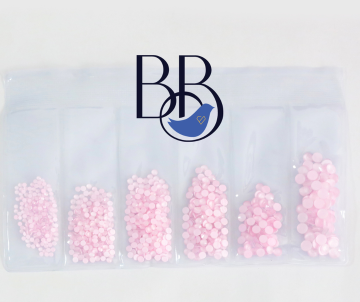 Neon Baby Pink Rhinestones