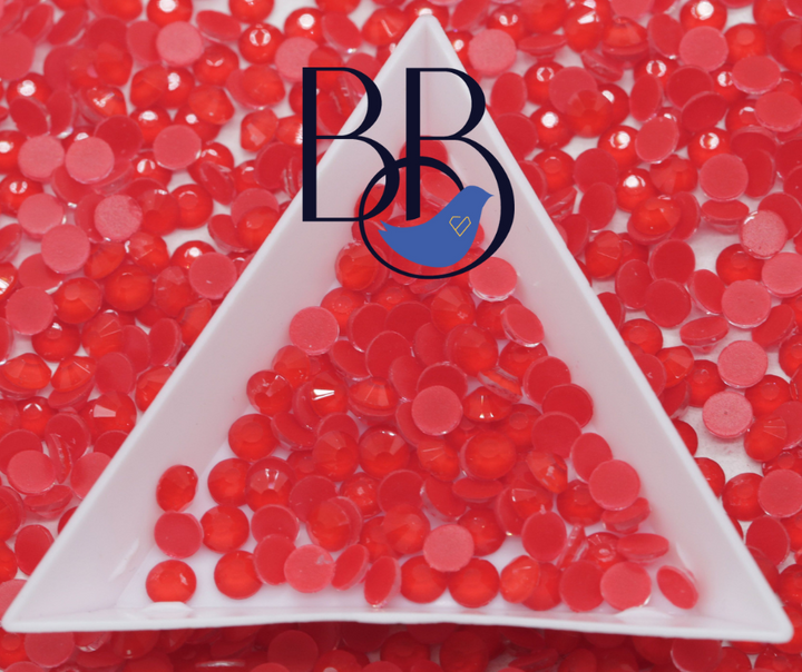 Neon Cherry Rhinestones