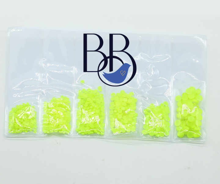 Neon Lemon Rhinestones