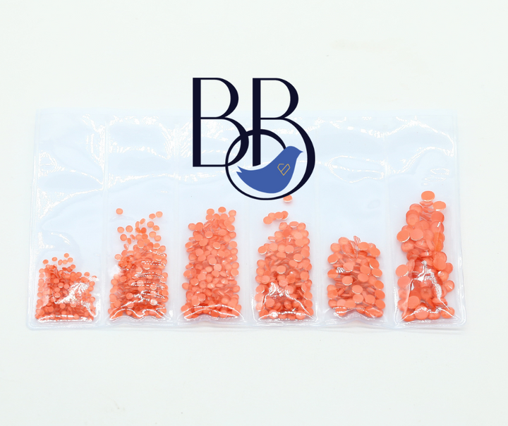 Neon Pumpkin Rhinestones