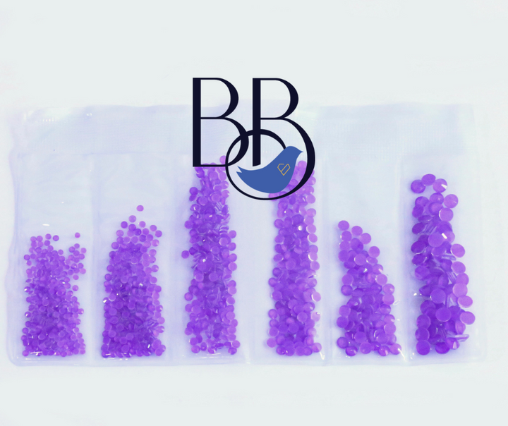 Neon Violet Rhinestones