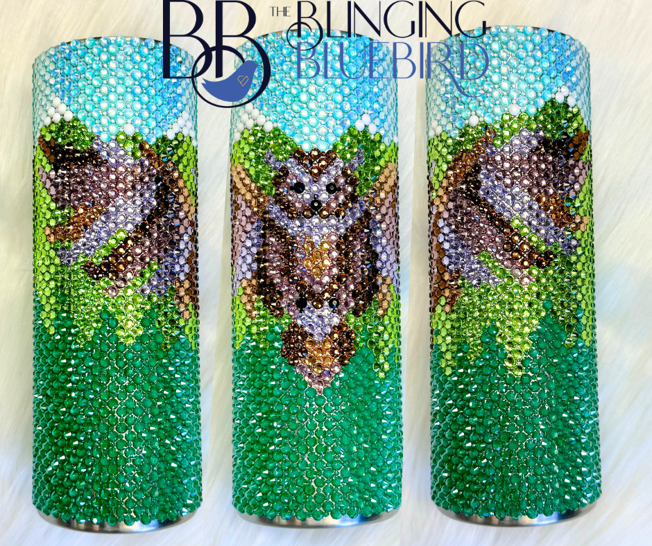 Ozzy The Owl Cushion Pattern - SS20/SS6 20oz Straight Tumbler