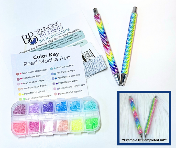 Pearl Mocha Chevron Sublimated Pen Kit