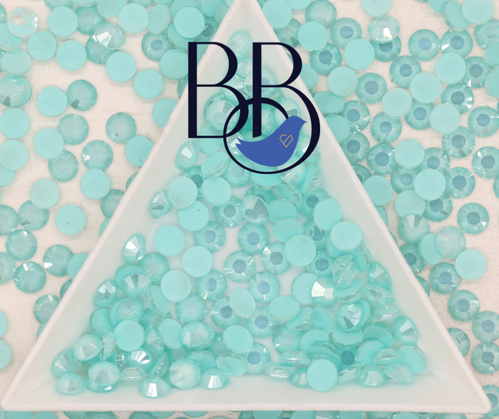 Pearl Mocha Mint Rhinestones