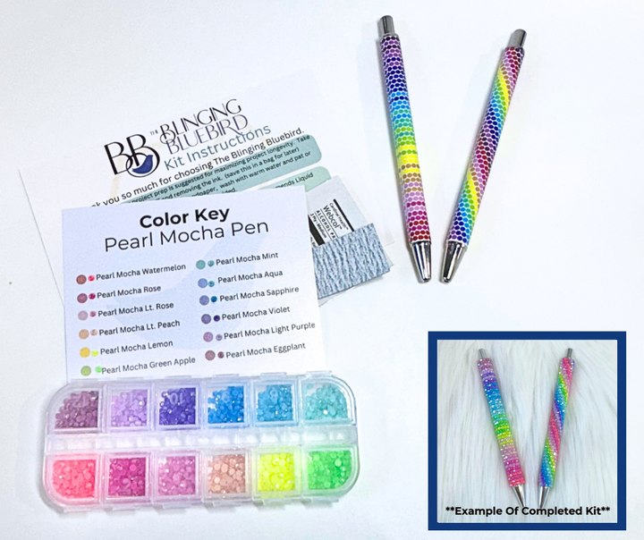 Pearl Mocha Stripe Sublimated Pen Kit