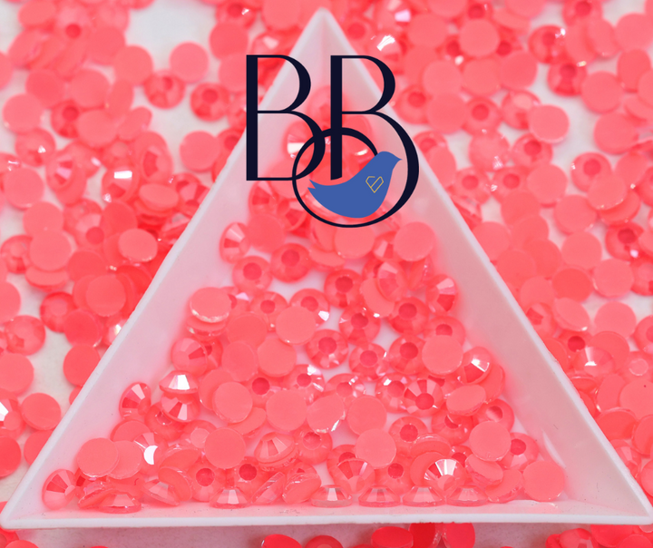 Pearl Mocha Watermelon Rhinestones