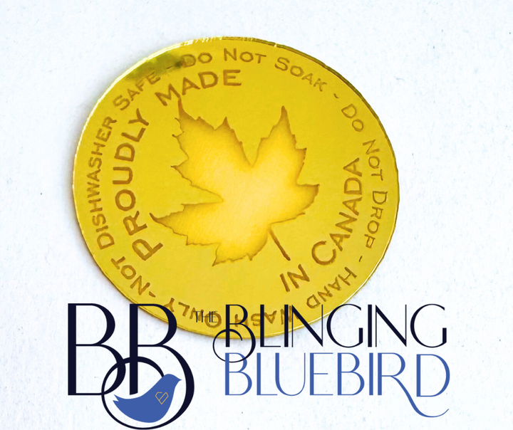 "Proudly Made In Canada" Acrylic Care Tag