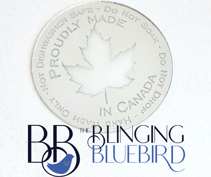 "Proudly Made In Canada" Acrylic Care Tag