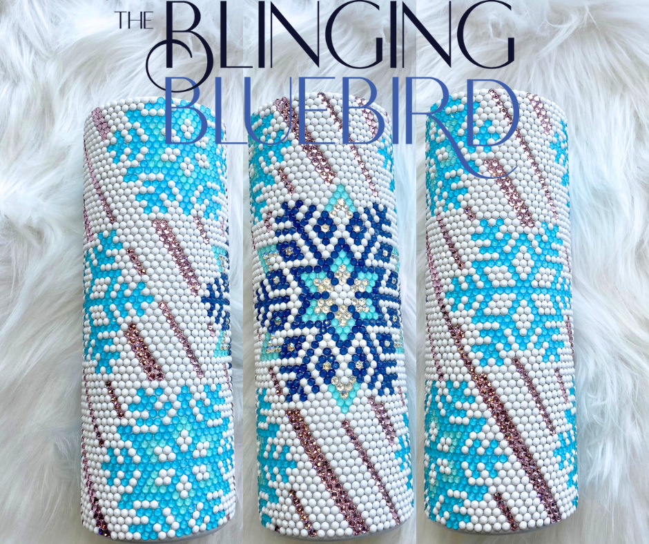 Snowy Saturdays Pattern - SS16/20oz Straight Tumbler