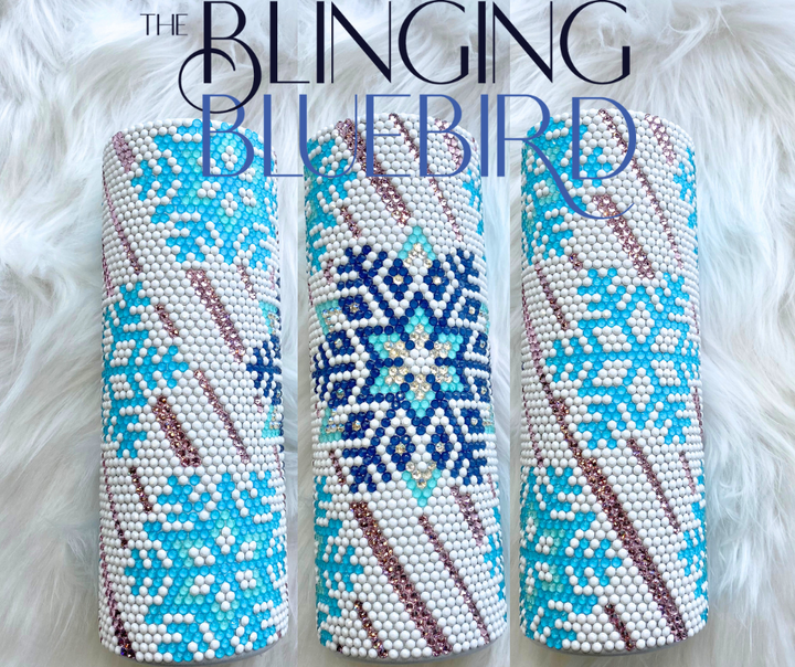 Snowy Saturdays Pattern - SS16/20oz Straight Tumbler