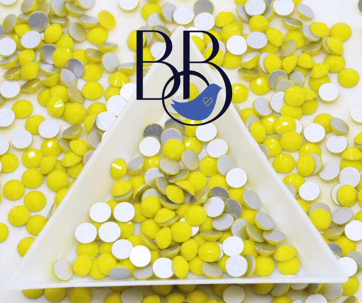 Solid Yellow Rhinestones