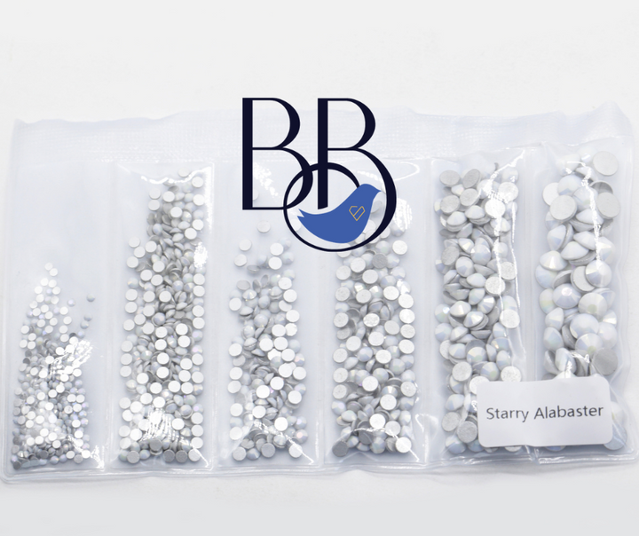 Starry Alabaster Rhinestones