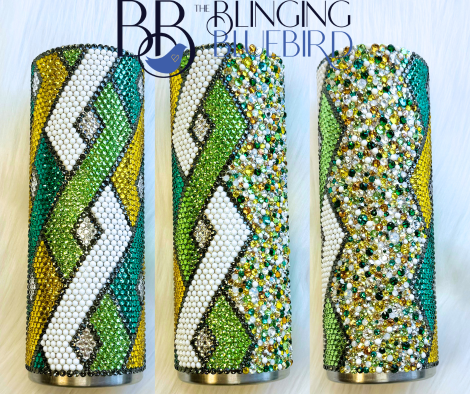 Tightly Twisted Pattern - SS16 Honeycomb + Scatter 20oz Straight Tumbler