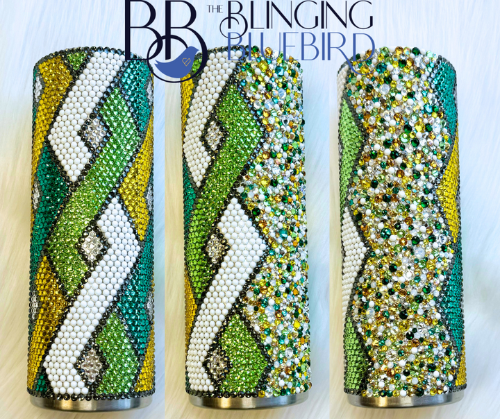 Tightly Twisted Pattern - SS16 Honeycomb + Scatter 20oz Straight Tumbler
