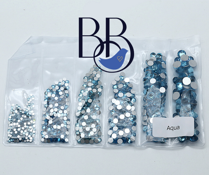 Aqua Rhinestones
