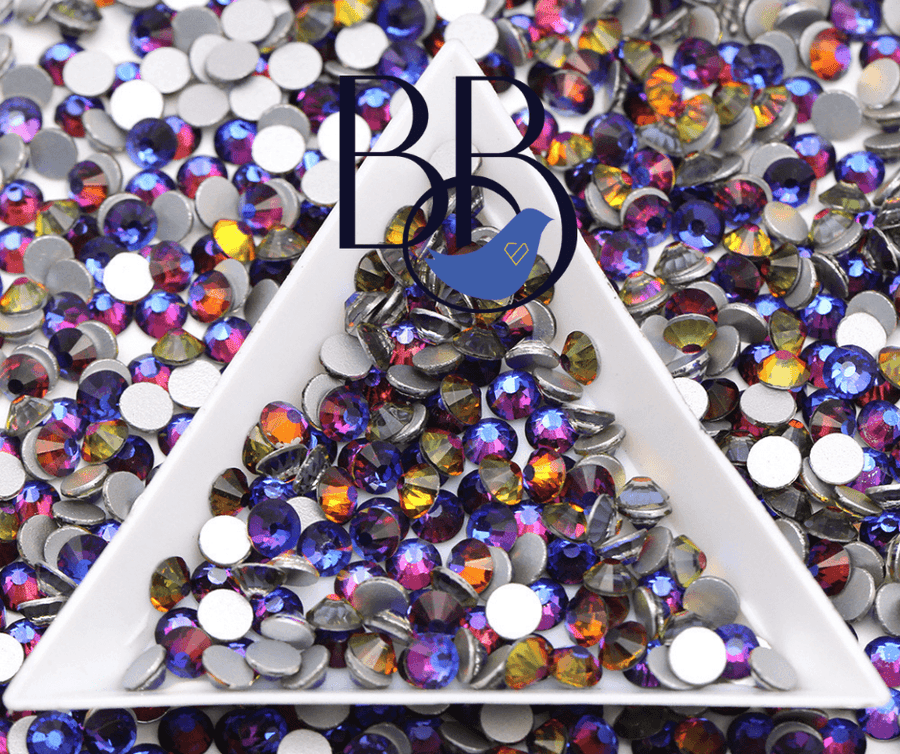 Blue Flame Rhinestones - The Blinging Bluebird