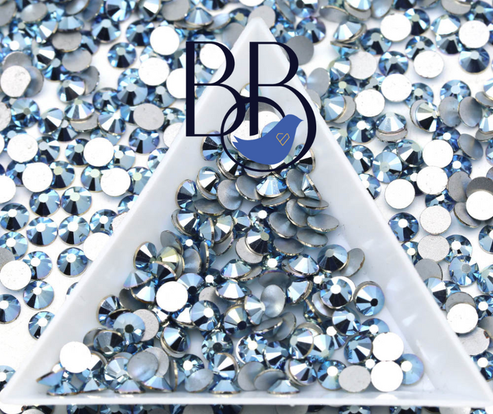 Blue Hematite Rhinestones