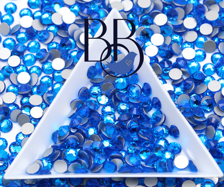 Capri Blue Rhinestones