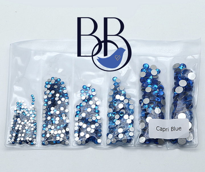 Capri Blue Rhinestones