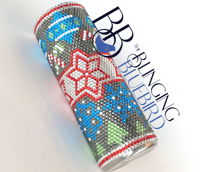 Holiday Sweater Pattern (Dark) - SS16/20oz Straight Tumbler