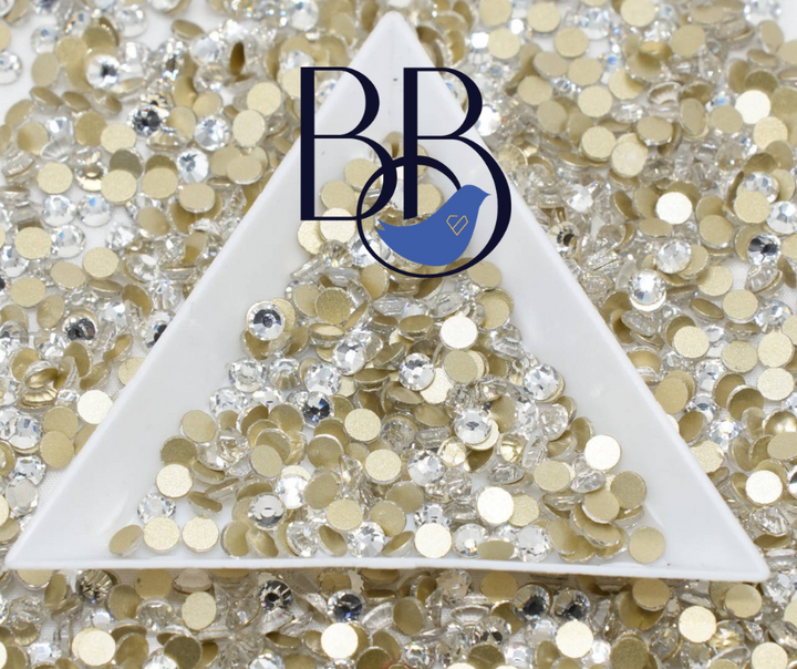 Crystal Gold Back Rhinestones
