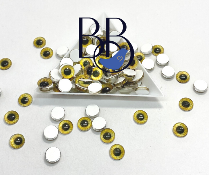 Glass Flatback Eyes - Garth