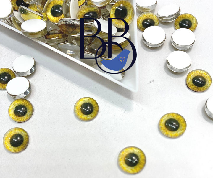 Glass Flatback Eyes - Garth