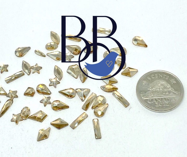 Golden Shadow/ Champagne Assorted Shapes